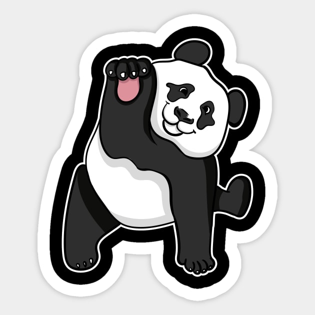 Panda Illustration Sticker by LetsBeginDesigns